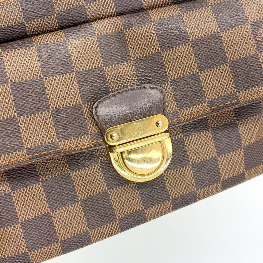Louis Vuitton Ravello GM Damier Ebene Crossbody Shoulder Bag Previously Owned Authentic