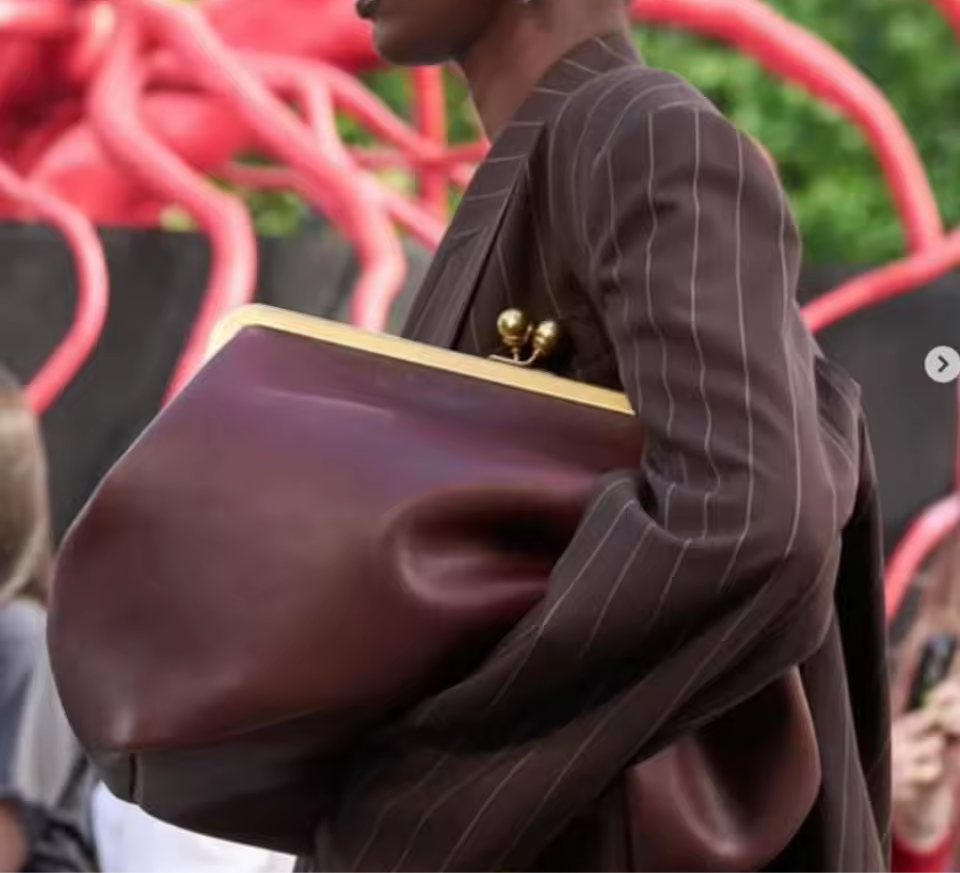 Clutch Bag Structured Frame with Top Handle X-Large