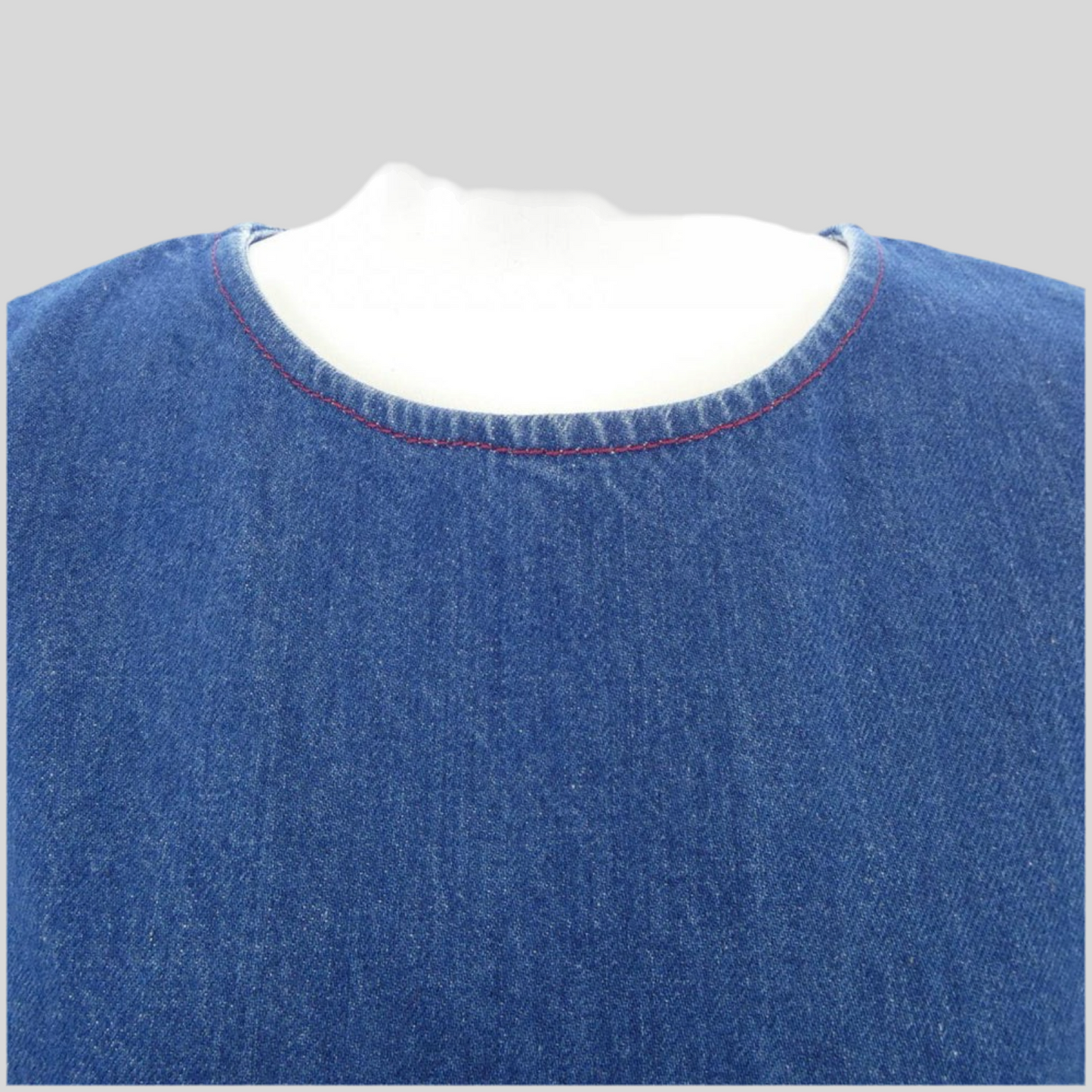 Gucci Pre-Owned Denim Dress – IT 38 (US 2–4), Structured Shift Silhouette, Petite Fit