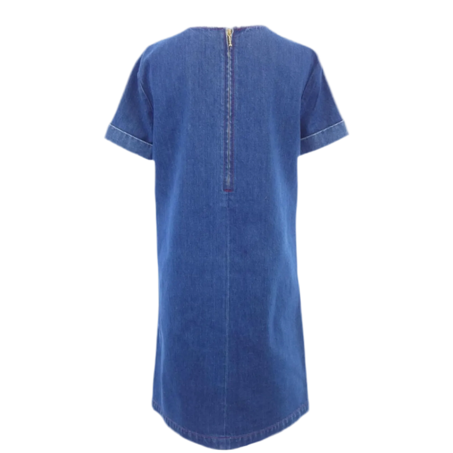 Gucci Pre-Owned Denim Dress – IT 38 (US 2–4), Structured Shift Silhouette, Petite Fit
