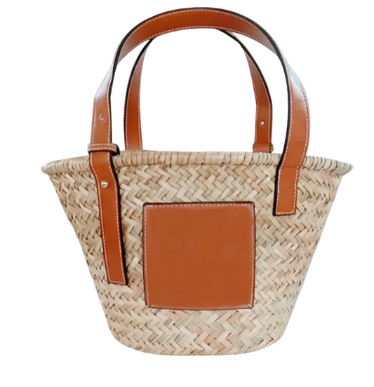 Natural Straw Woven Shoulder Bag