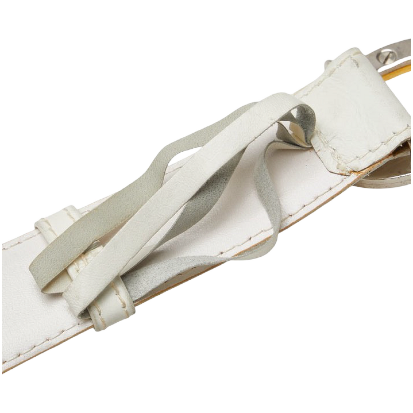 Gucci Leather Belt – White – unisex – 100% Authentic Previously Owned