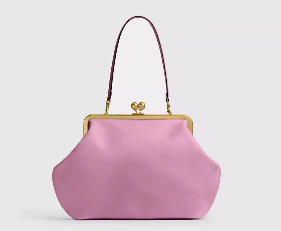 Clutch Bag Structured Frame with Top Handle X-Large