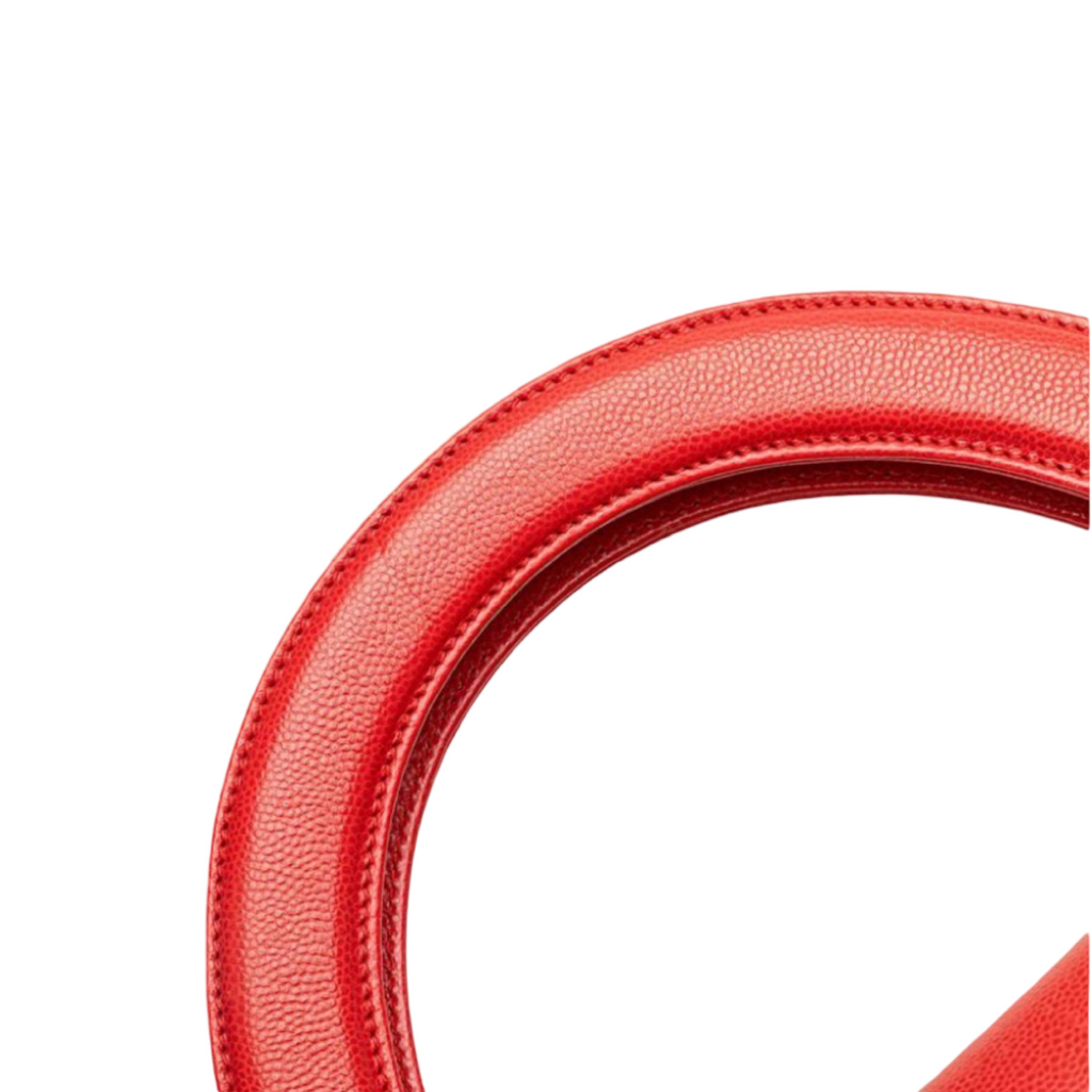 CHANEL Red Caviar Leather Coco Mark Top handle bag in red caviar leather Previously owned Authentic