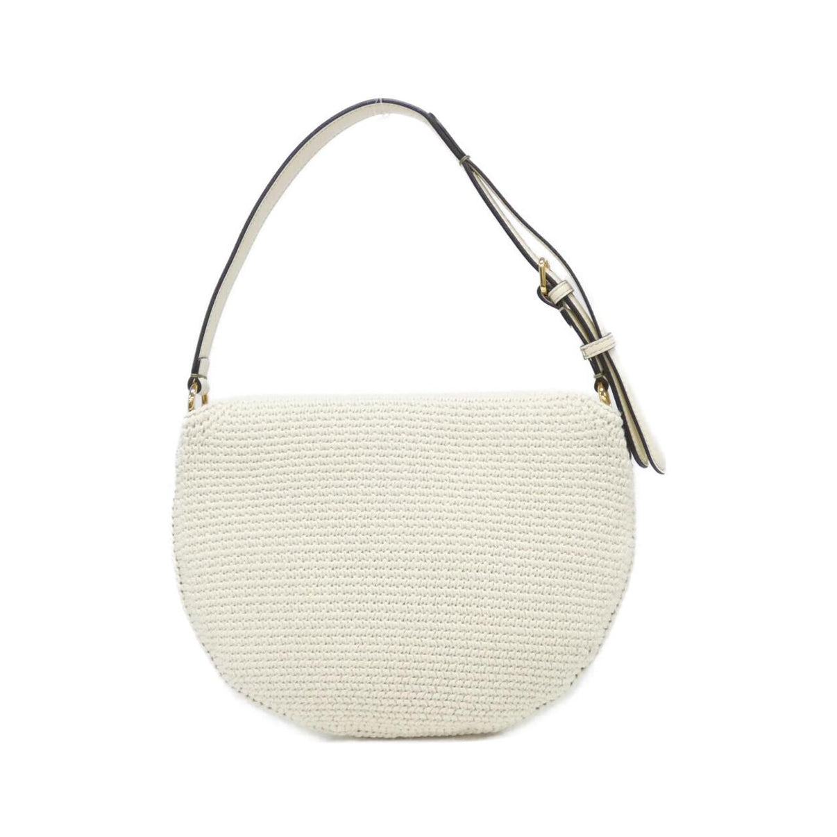 Fendi Croissant Small Canvas Shoulder Bag Previously Owned Authentic