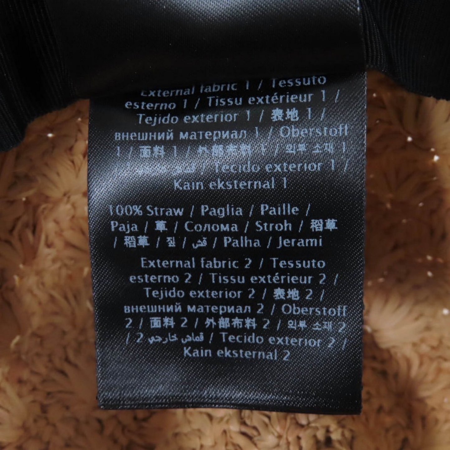 Valentino x Borsalino StrawPanama Hat Natural - Embroidered Logo 100% Authentic  Pre-Owned Luxury Pristine Condition