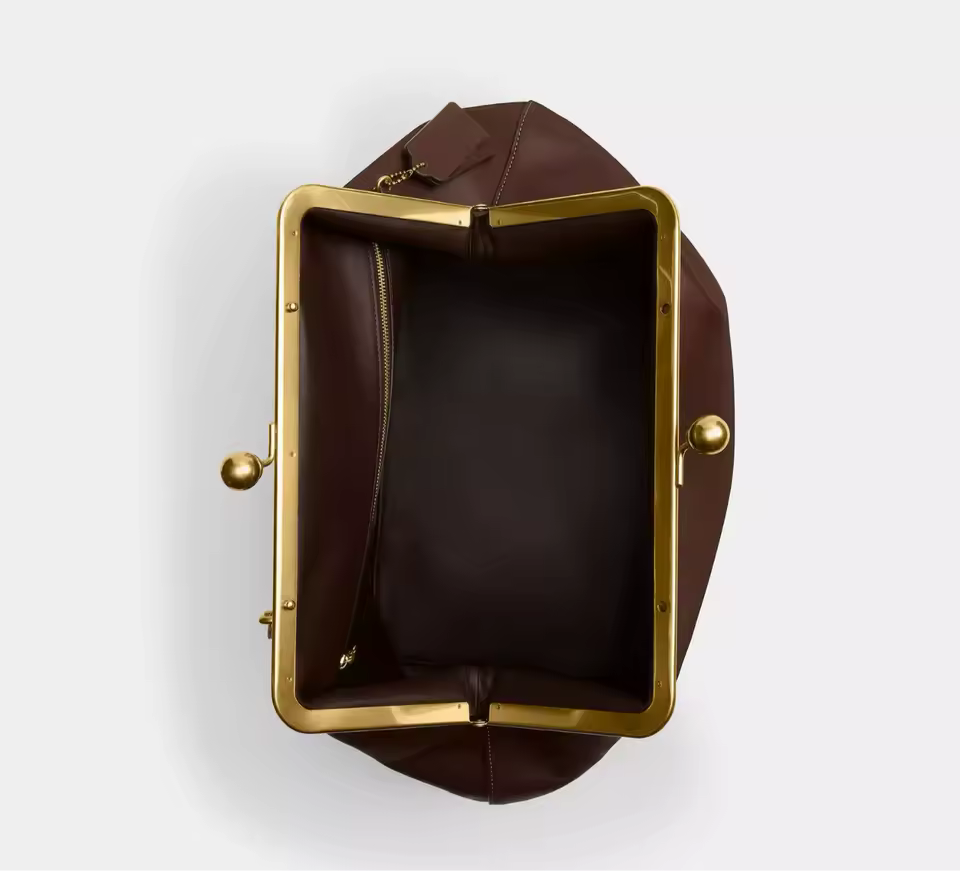 Clutch Bag Structured Frame with Top Handle X-Large