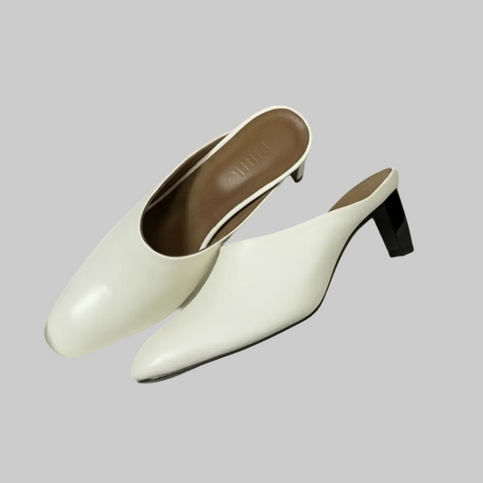 Slip on Mules - white | L’LUXE Footwear