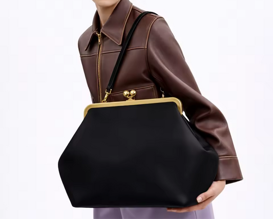 XXL Clutch Bag with Top Handle | L’LUXE Handbags