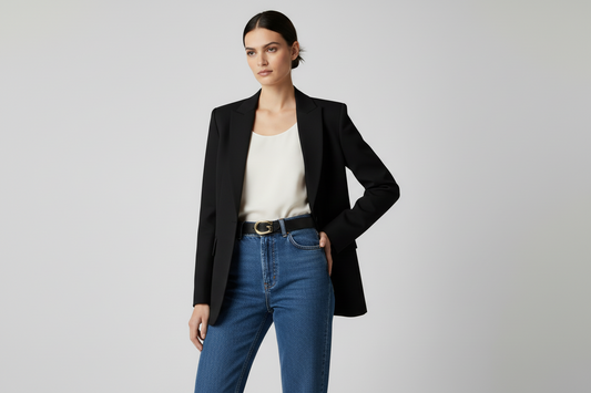 Gucci Black Leather Belt with Gold G Buckle – Ladies – Size 65 (26) – 100% Authentic Pre-Owned