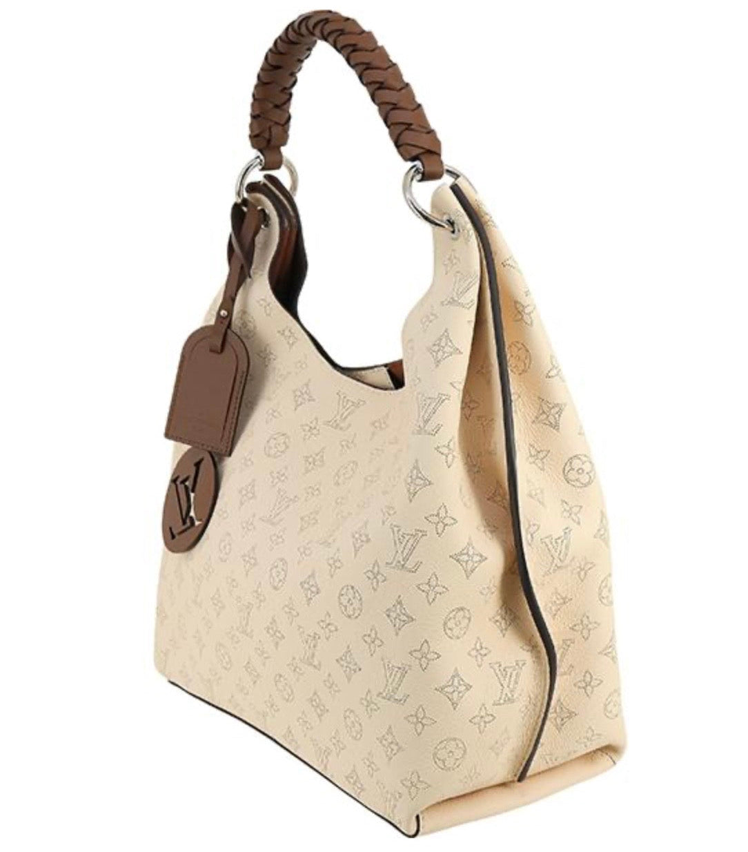 Louis Vuitton Carmel Hobo Mahina Leather Creme Off-White Shoulder Bag Pre-Owned  – Pristine Condition | L’LUXE Authentic’s