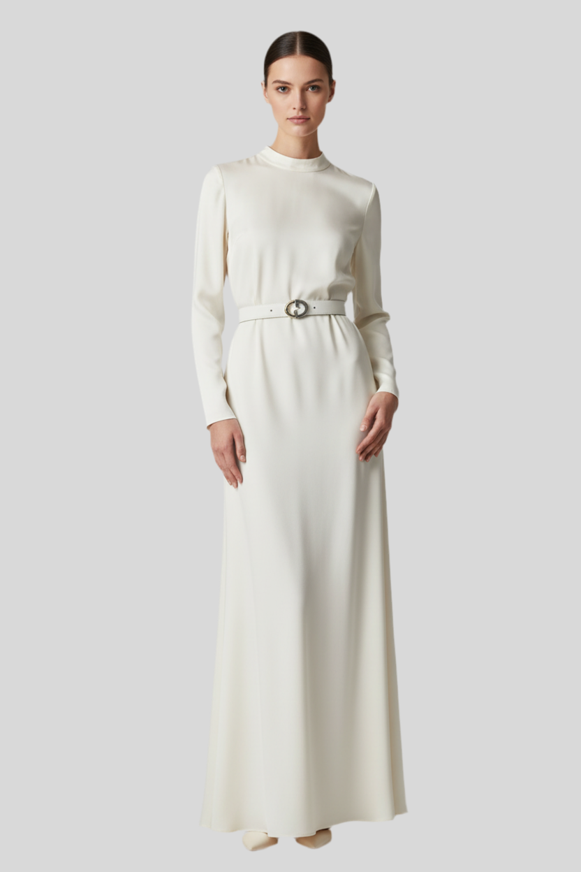 Gucci Leather Belt – White – unisex – 100% Authentic Previously Owned