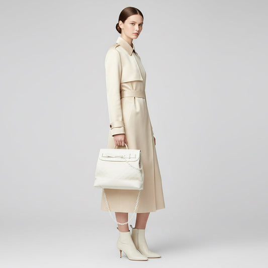 Sold Louis Vuitton Steamer PM Monogram Leather White – Very Good Condition | L’LUXE Authentic’s