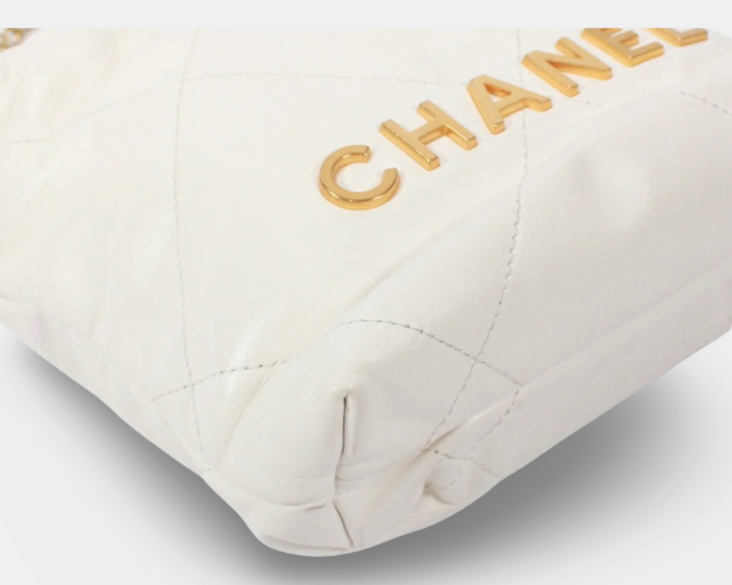 Chanel 22 Mini Shoulder Calfskin Bag Authentic Previously Owned