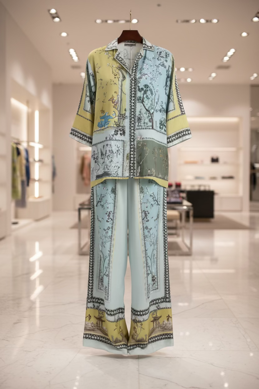 Effortless Multicolor Print Co-Ord XL Set *  Last Chance *Ships 1-2 days