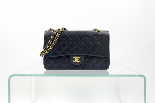 Chanel Classic Flap Medium Quilted Lambskin Black – Previously  Owned Excellent Condition | L’LUXE Authentic’s