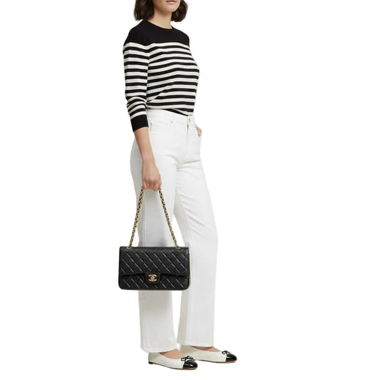 Chanel Classic Flap Medium Quilted Lambskin Black – Previously  Owned Excellent Condition | L’LUXE Authentic’s