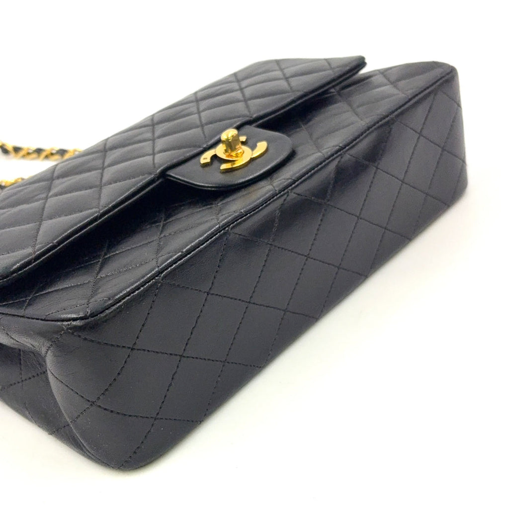 Chanel Classic Flap Medium Quilted Lambskin Previously Owned Authentic