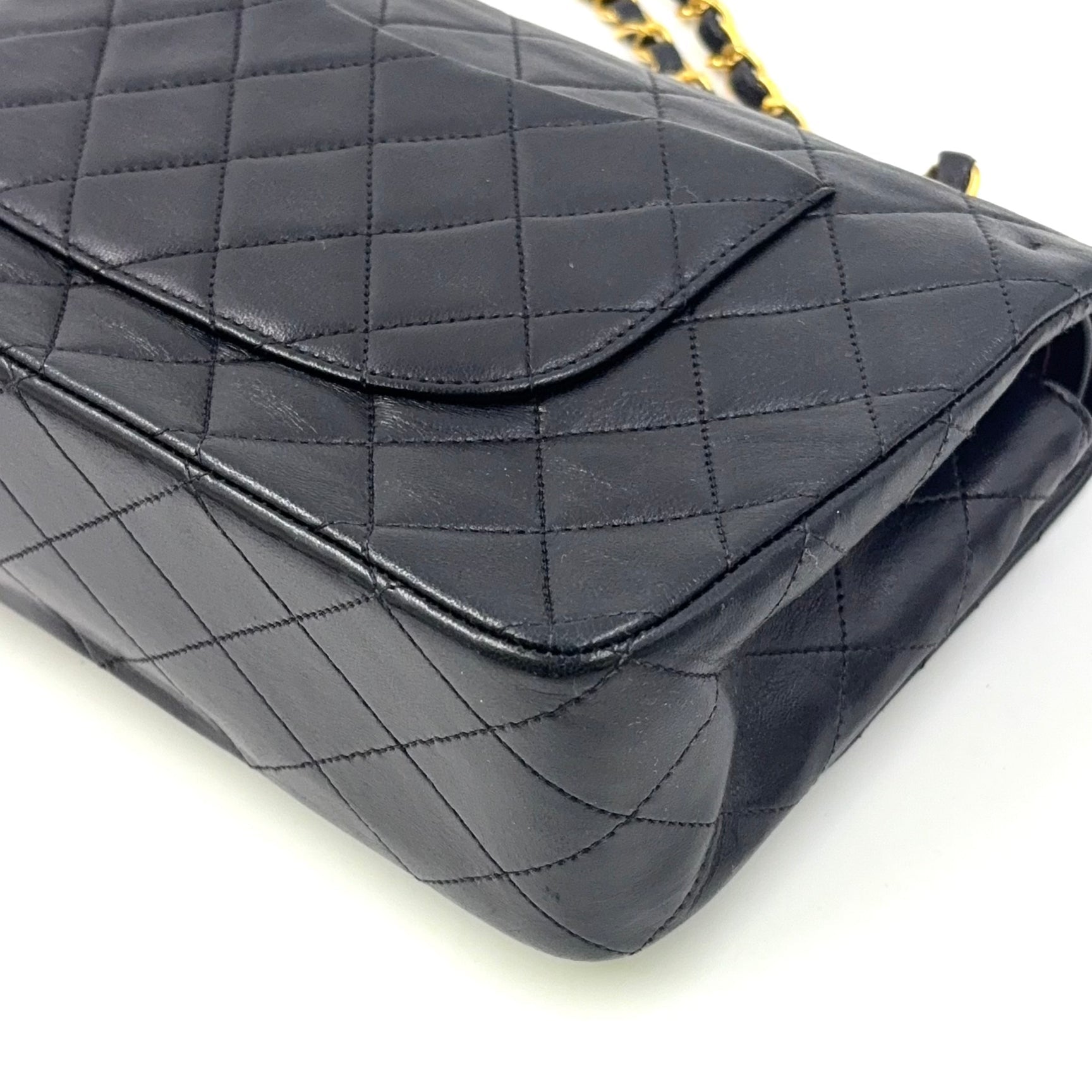 Chanel Classic Flap Medium Quilted Lambskin Previously Owned Authentic