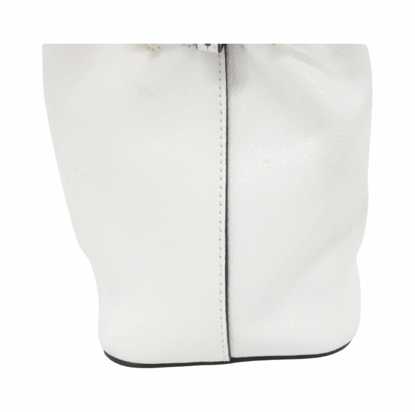 Fendi Mini Mon Trésor Calf Leather Shoulder Bag in White – Modern Collection – 100% Authentic Pre-Owned