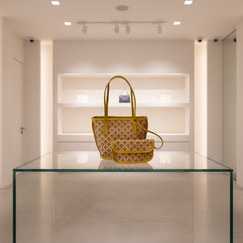 Classic Geometric Tote Bag Set – Large & Small – Lightweight Versatile Travel Tote Shoulder Carryall, Beach , Gym