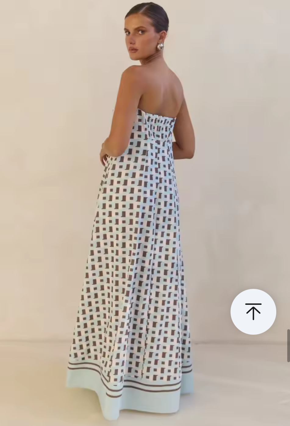 Strapless Printed Maxi Dress – Tube Top Special Occasion - Vacation Dress – Flowy Resort wear