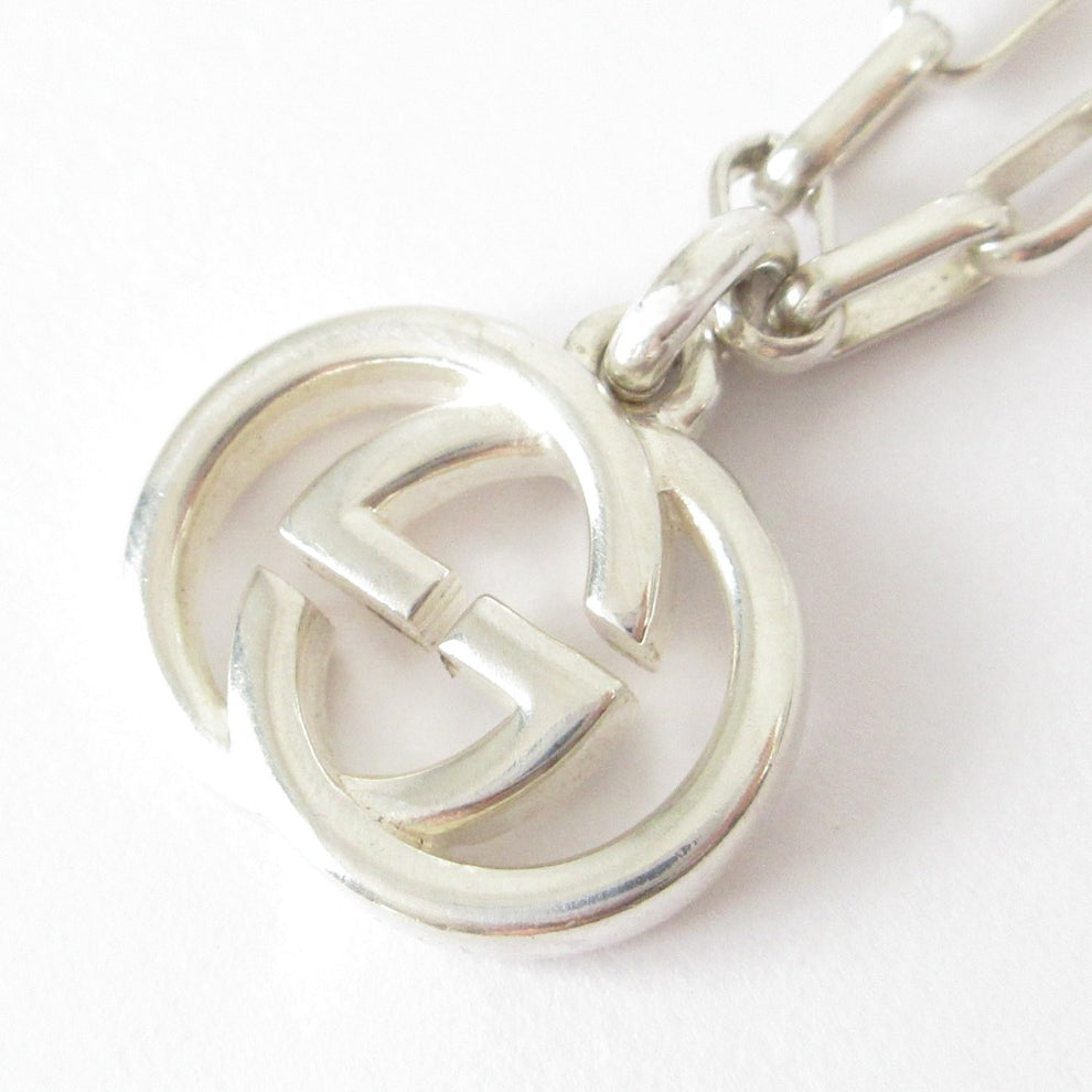 Gucci Interlocking GG Bracelet – SV925 Silver Chain – Ladies – 100% Authentic Previously Owned