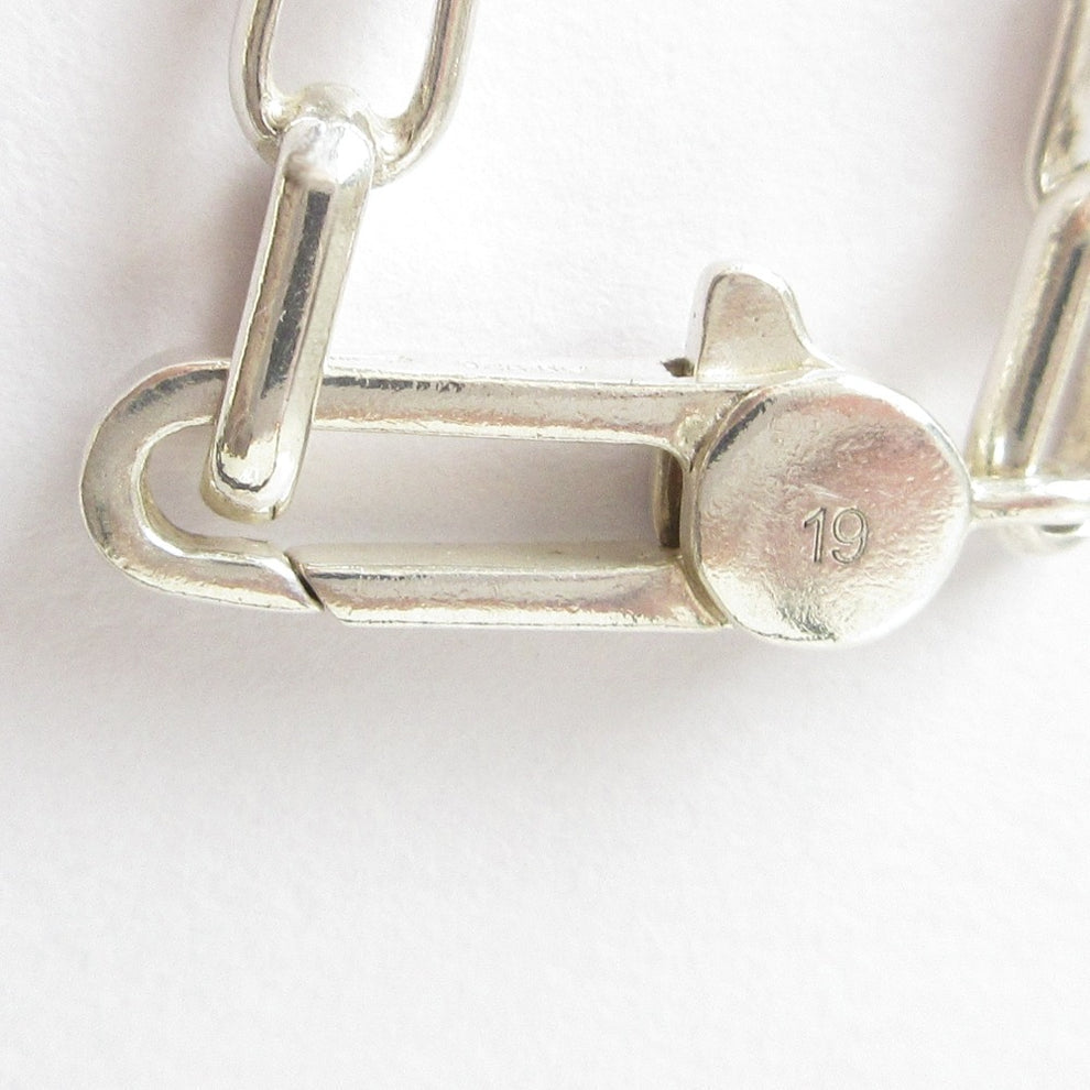 Gucci Interlocking GG Bracelet – SV925 Silver Chain – Ladies – 100% Authentic Previously Owned