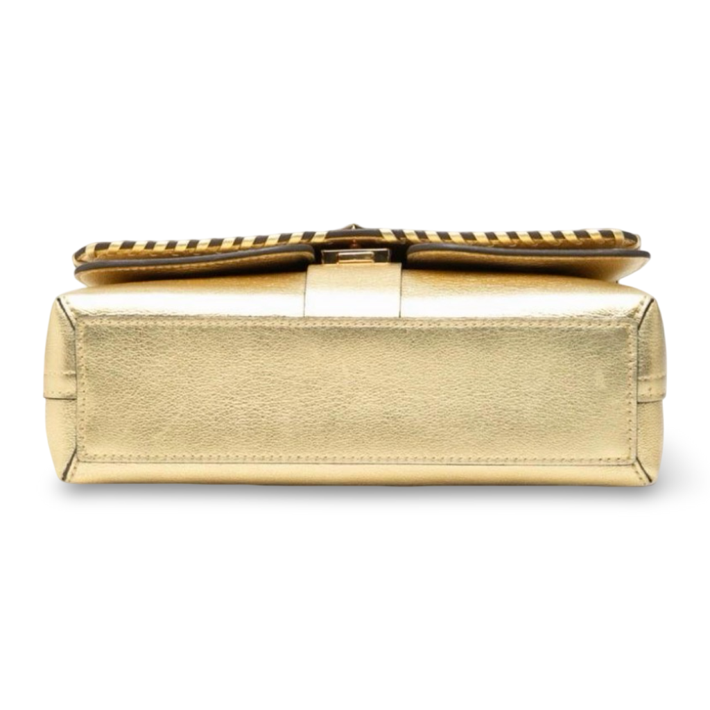 Louis Vuitton Very Chain Shoulder Bag Gold Leather Authentic Previously Owned