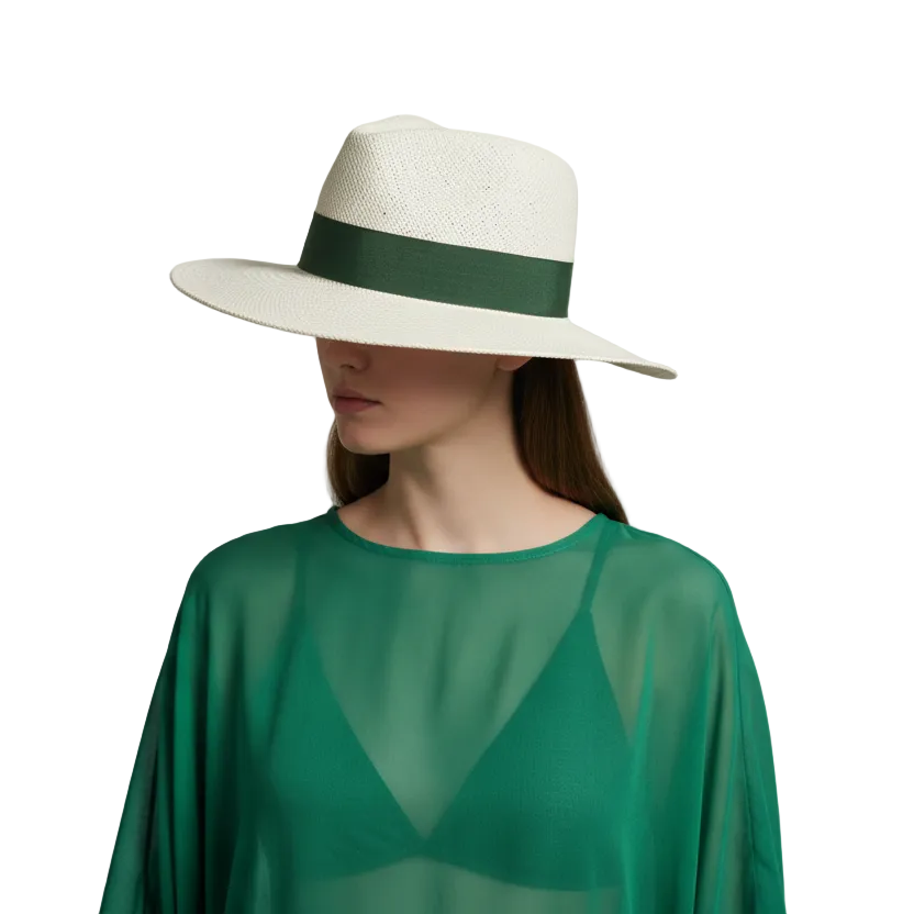 Luxury Woven Panama Straw Hat – Adjustable Summer Fedora for Men & Women | Sun Protection
