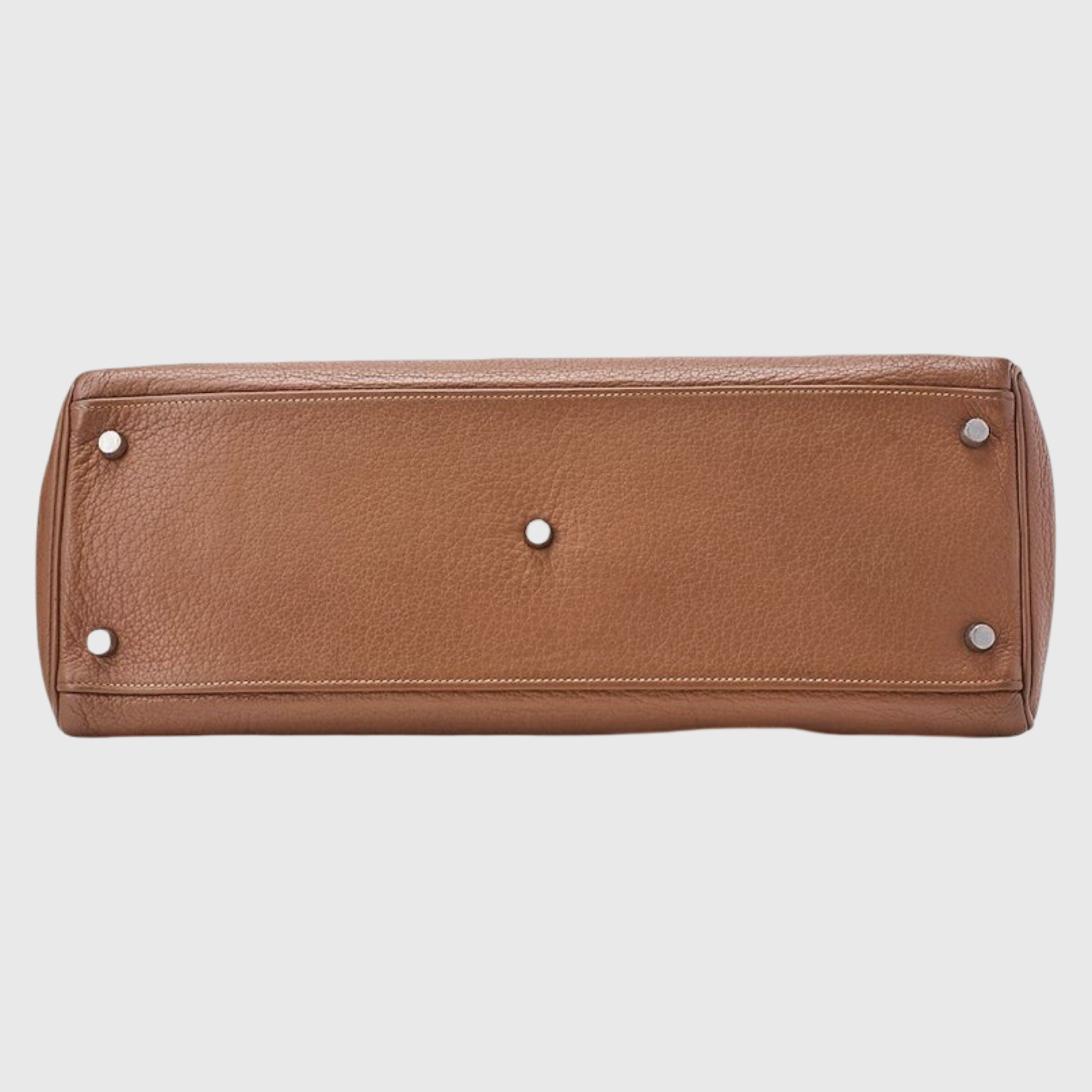 Hermès Kelly Shoulder Taurillon Clemence Leather Gold Authentic Previously Owned