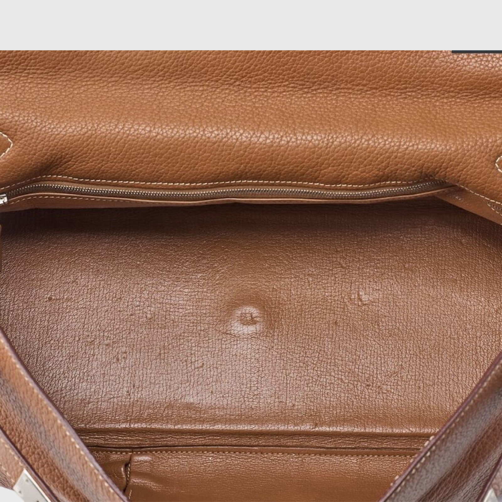 Hermès Kelly Shoulder Taurillon Clemence Leather Gold Authentic Previously Owned