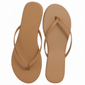 Vegan Leather Thong Flip Flop Sandals – Flat Summer Slides