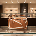 Loewe Loewe Puzzle Bag Medium Leather 2-Way Handbag Authentic Previously Owned