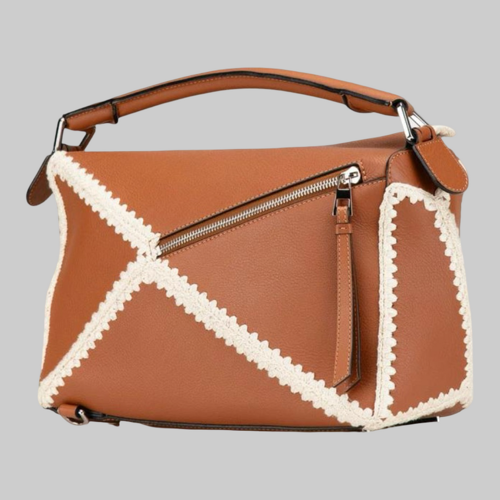 Loewe Loewe Puzzle Bag Medium Leather 2-Way Handbag Authentic Previously Owned