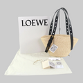 LOEWE Small Raffia Punch-Hole Basket Authentic Previously Owned