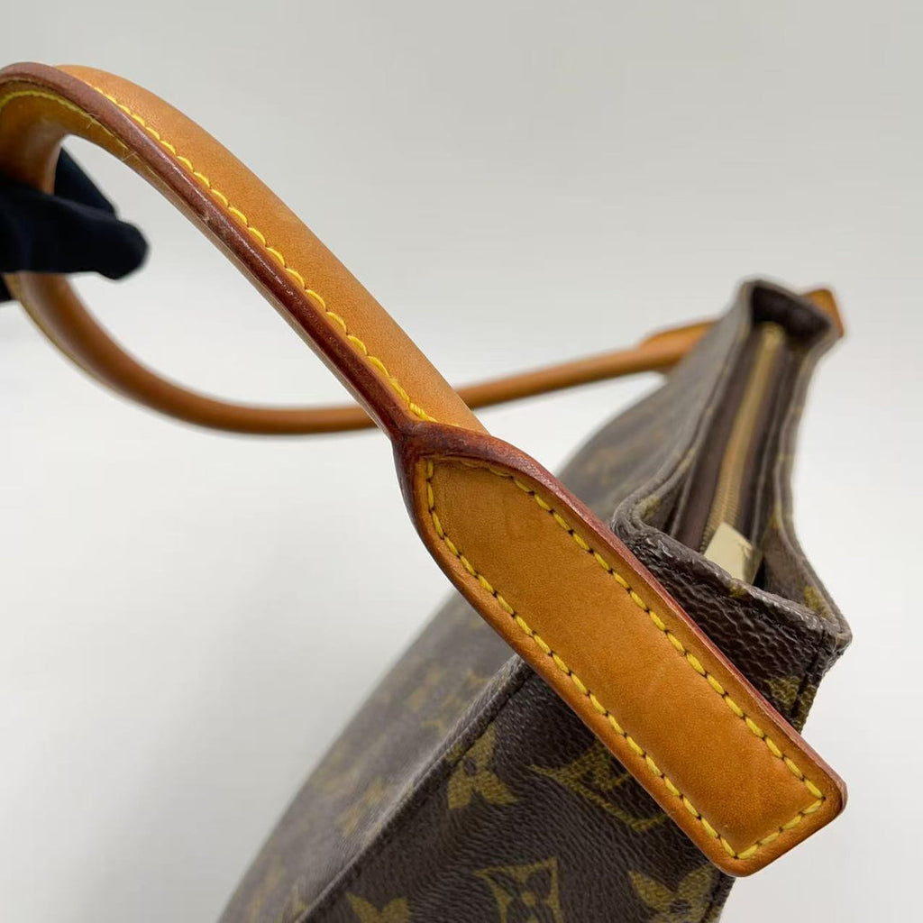 Louis Vuitton Looping MM Monogram Canvas Brown Previously Owned Authentic