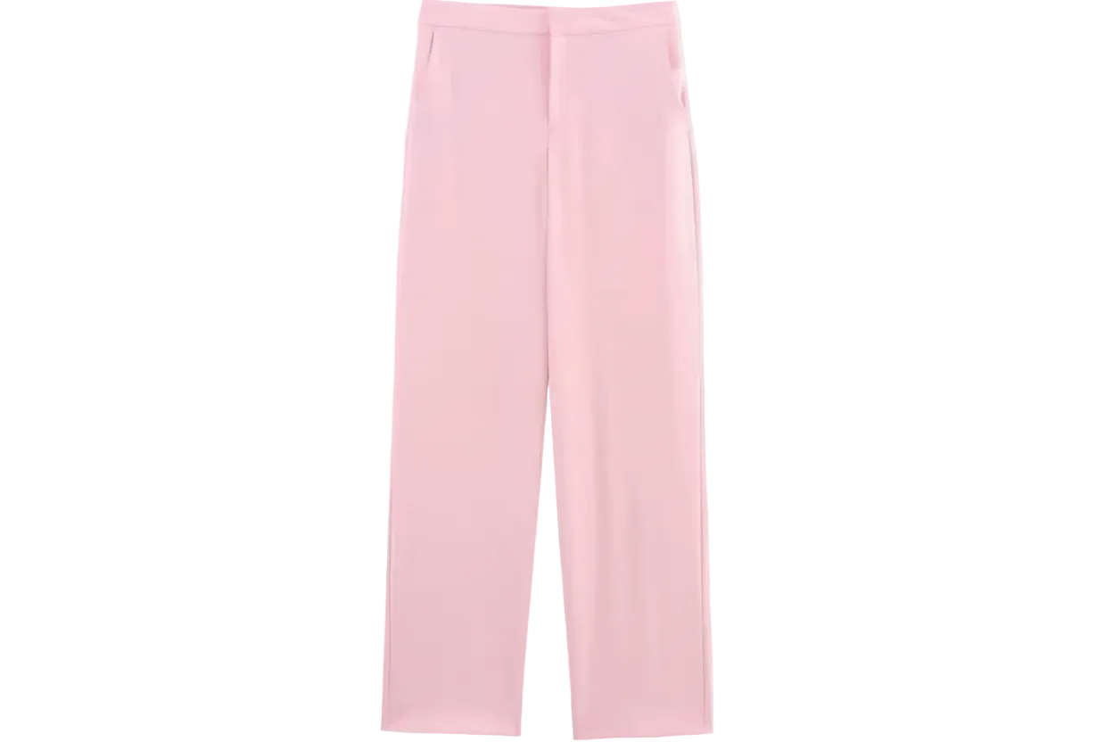 Elegant Feather-Cuff Blazer and Matching Pant Suit