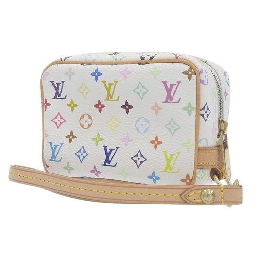 Louis Vuitton Monogram Multicolor Vanity Pouch – White Canvas – 100% Authentic Pre-Owned