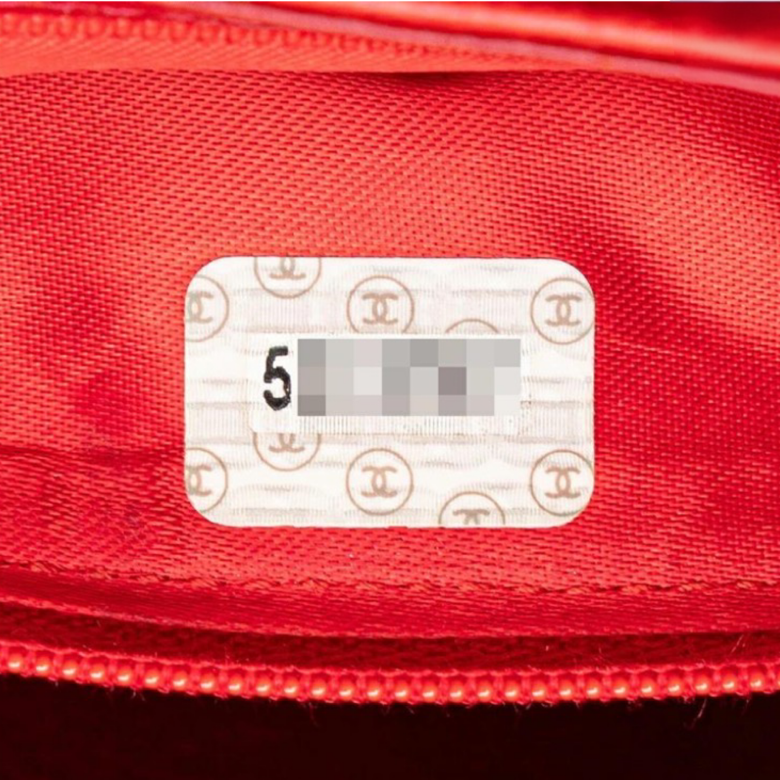 CHANEL Red Caviar Leather Coco Mark Top handle bag in red caviar leather Previously owned Authentic