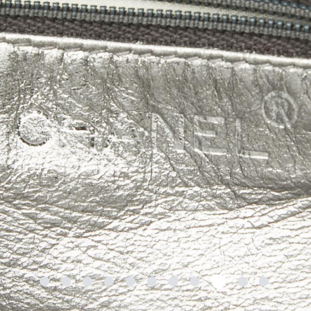 Chanel Coco Mark Matelassé Lambskin Chain Silver Shoulder Bag Previously Owned Authentic | *Editors Choice*