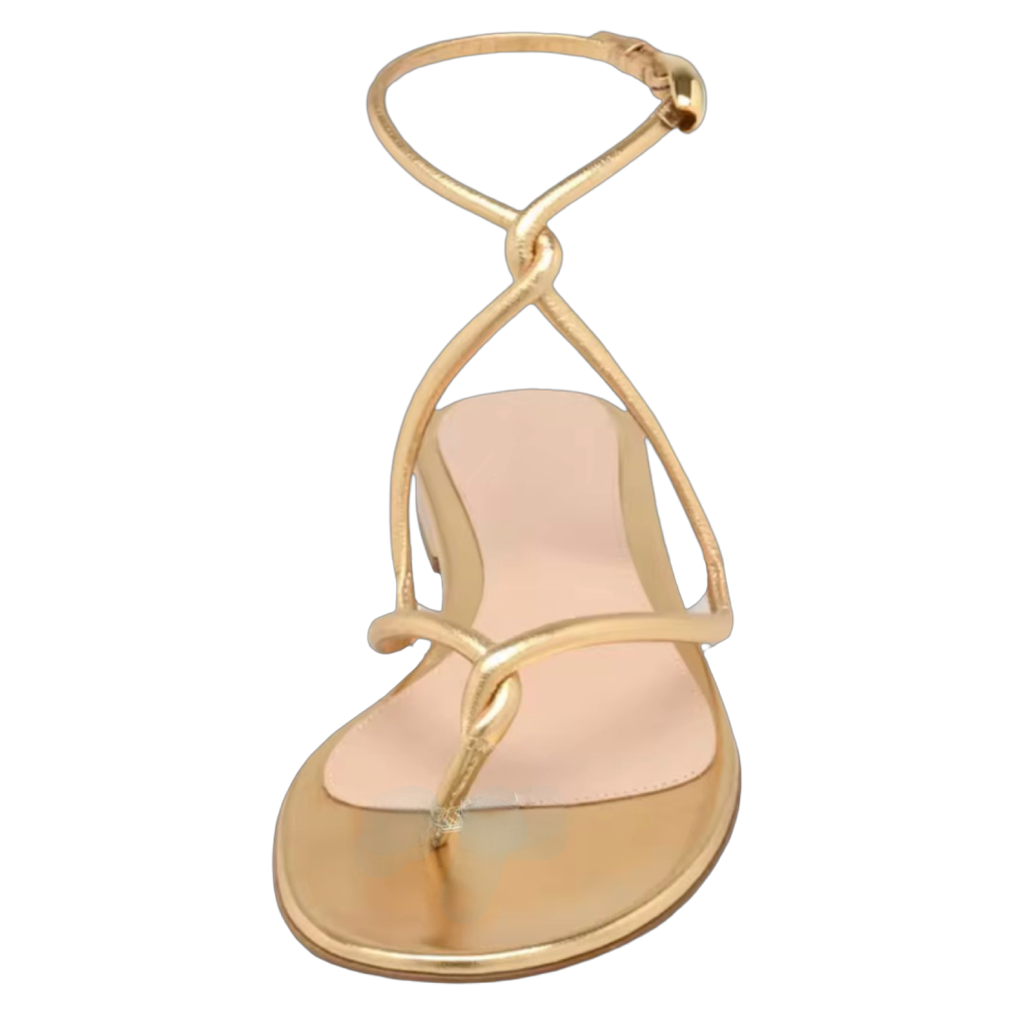 Gold & Black Strappy Flat Sandals – Open Toe Cross Strap Ankle Buckle Summer Shoes for Women