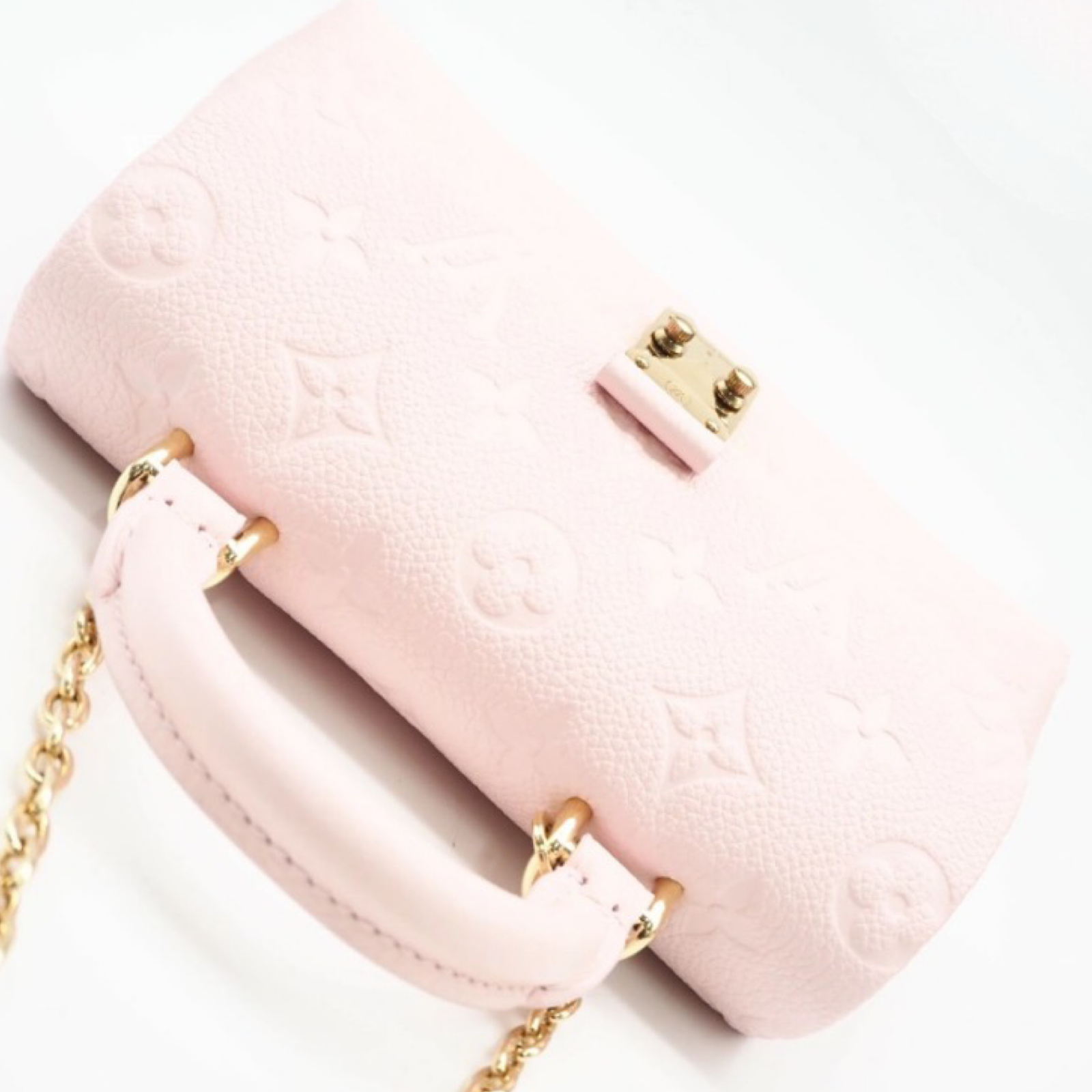 Louis Vuitton Nano Malletree Pink Calf Leather Bag – Unused / Excellent Condition previously Owned Authentic