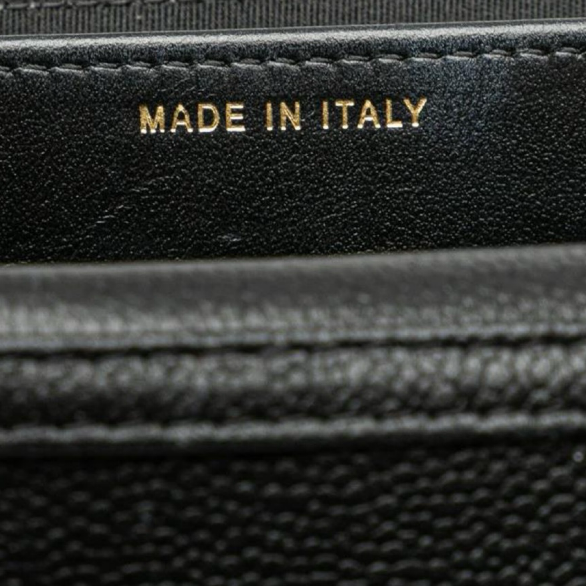 Chanel Boy Coco Mark Chain Wallet Caviar Leather Previously Owned Authentic