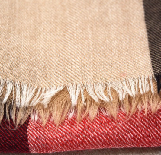 Burberry Large Check Cashmere Scarf Made in Scotland – Pre-Owned Very Good Condition | L’LUXE Authentic’s