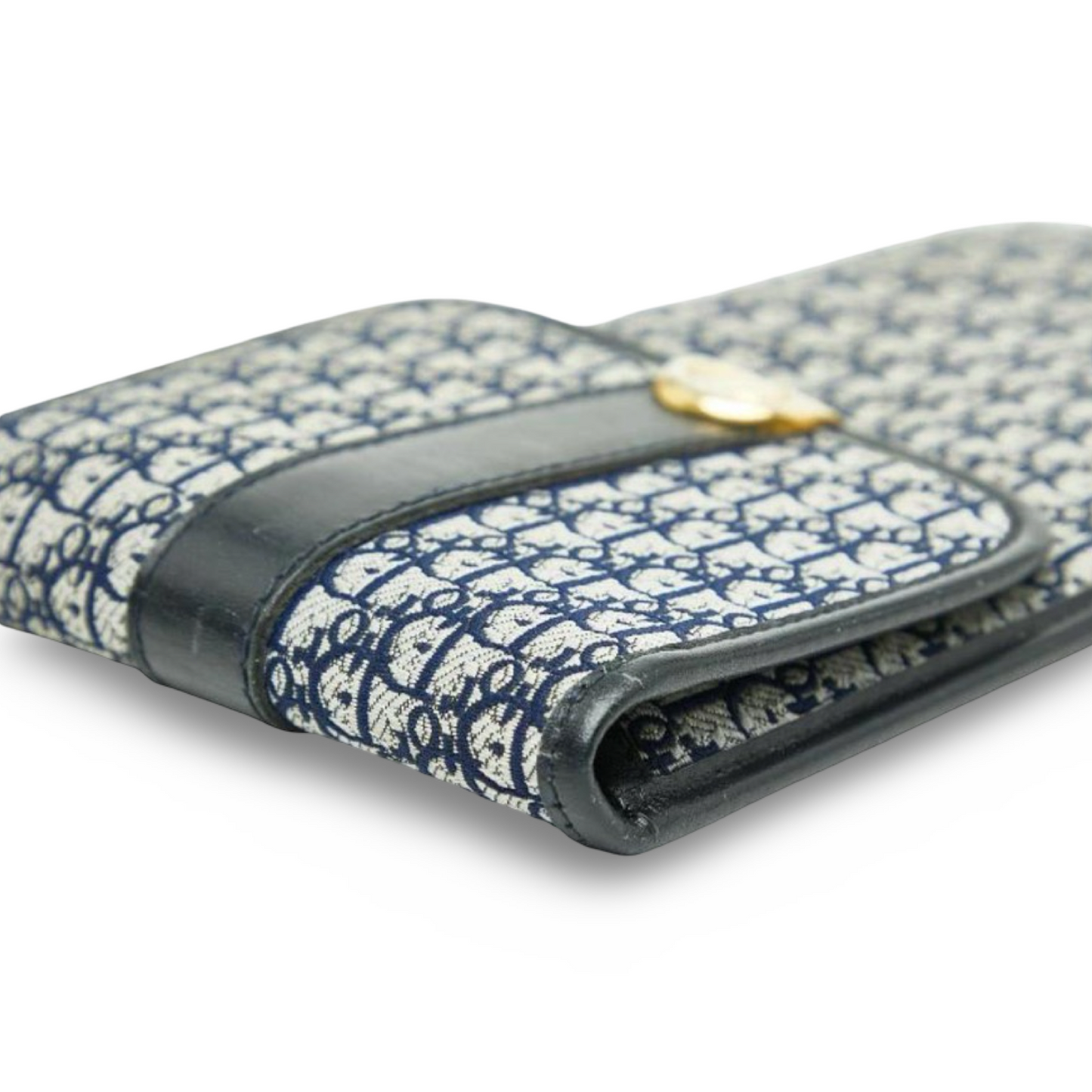 Christian Dior Trotter Eyeglass Case Navy Canvas & Leather – Very Good Condition | L’LUXE Authentic’s