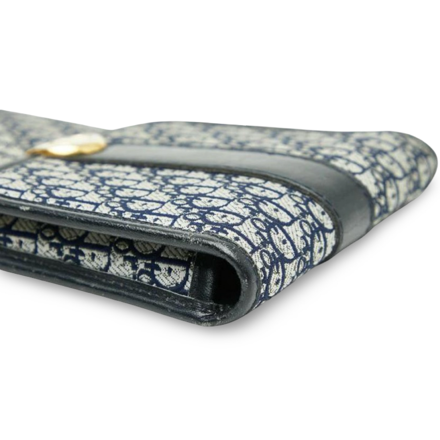 Christian Dior Trotter Eyeglass Case Navy Canvas & Leather – Very Good Condition | L’LUXE Authentic’s