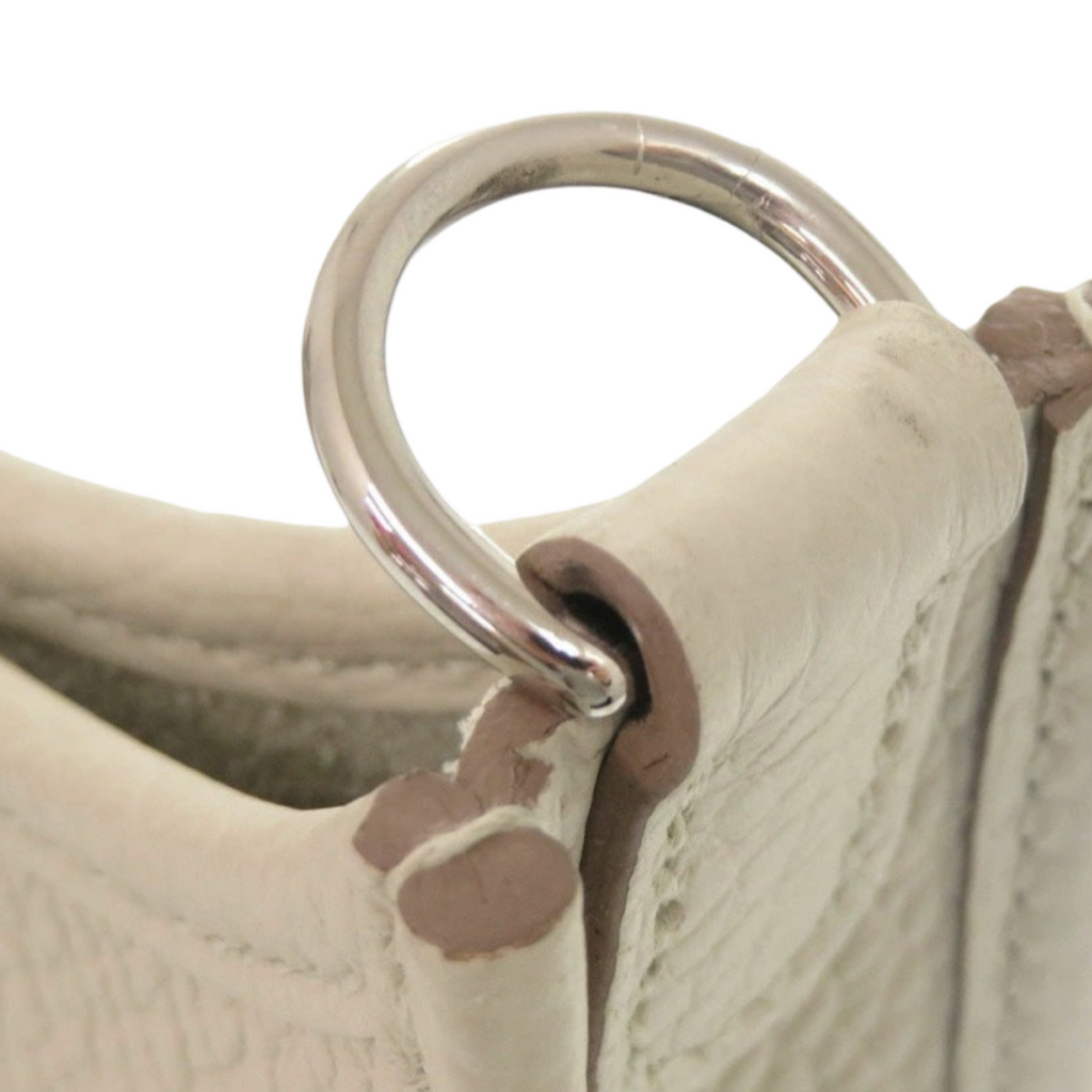 Hermès Evelyne TPM Taurillon Clemence Beton Silver Hardware 2025 Previously Owned Like New Authentic