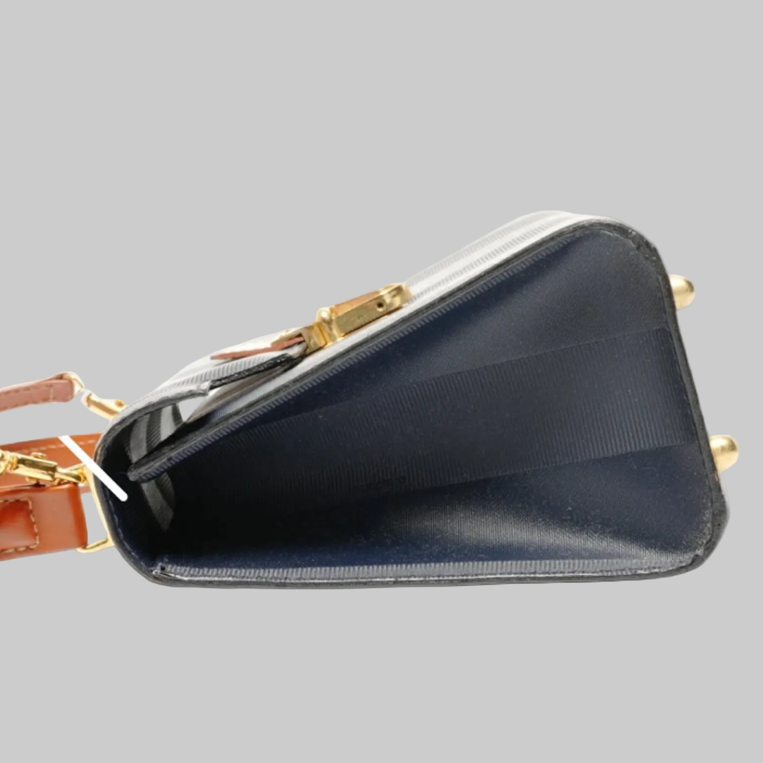 Fendi Pequin 2-way Handbag Authentic Previously Owned