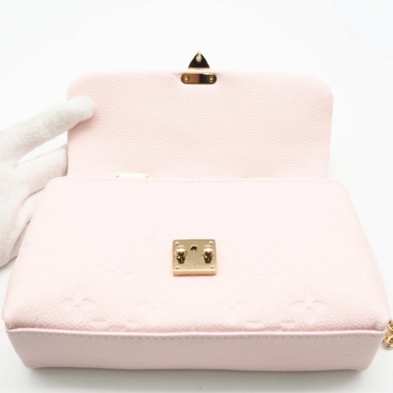 Louis Vuitton Nano Malletree Pink Calf Leather Bag – Unused / Excellent Condition previously Owned Authentic
